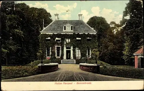 Ak Bennebroek Nordholland Niederlande, Huize Manpad