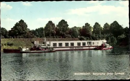 Ak Maasbree Limburg Niederlande, Schoolschip Prins Bernhard