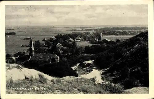 Ak Catrijp Schoorl Nordholland Niederlande, Panorama, Kirche