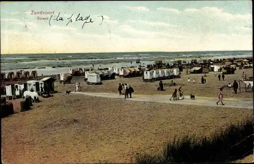 Ak Zandvoort Nordholland Niederlande, Strand