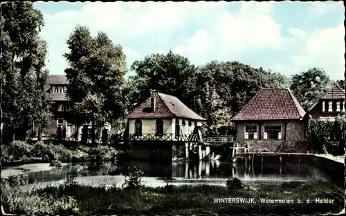 Ak Winterswijk Gelderland Niederlande, Watermolen b. d. Helder