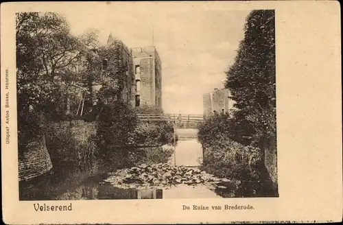 Ak Santpoort Nordholland Niederlande, Schloss Brederode, Ruine