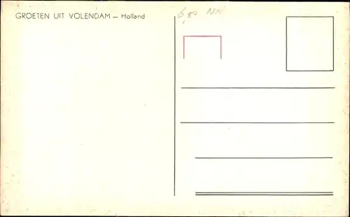 Ak Volendam Nordholland Niederlande, Hebebrücke