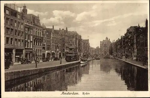 Ak Amsterdam Nordholland Niederlande, Rokin