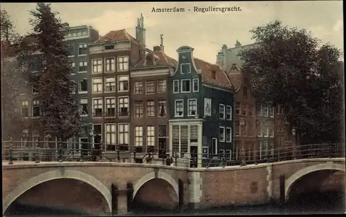 Ak Amsterdam Nordholland Niederlande, Reguliersgracht