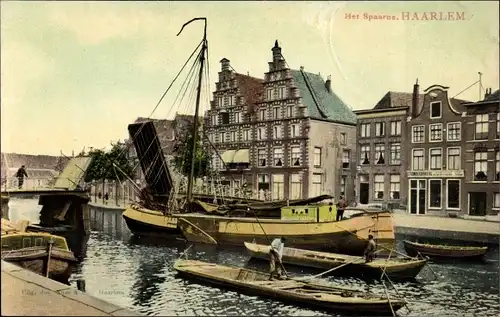Ak Haarlem Nordholland Niederlande, Het Spaarne