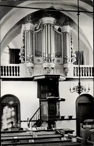 Ak Slijk Ewijk Gelderland, Ned. Herv. Kerk, Orgel