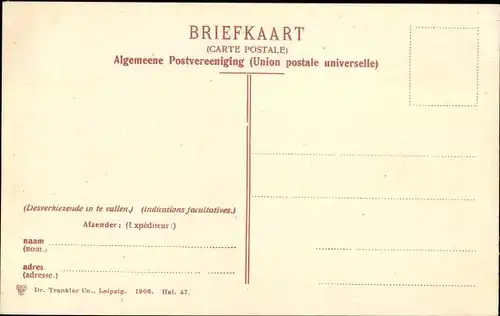 Ak Haarlem Nordholland Niederlande, Standbeeld van Franz Hals