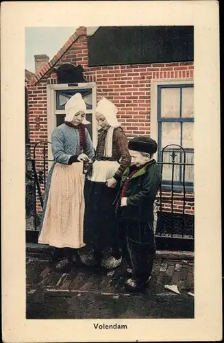 Ak Volendam Nordholland Niederlande, Kinder in Tracht