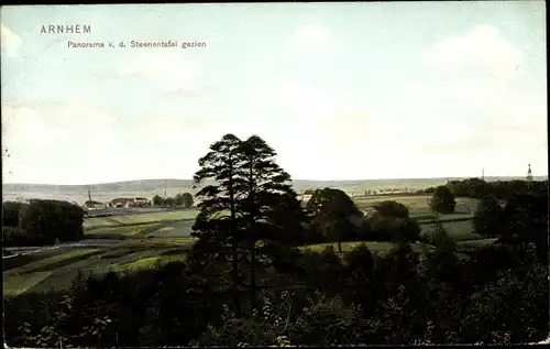 Ak Arnhem Gelderland, Panorama von der Steenentafel gesehen