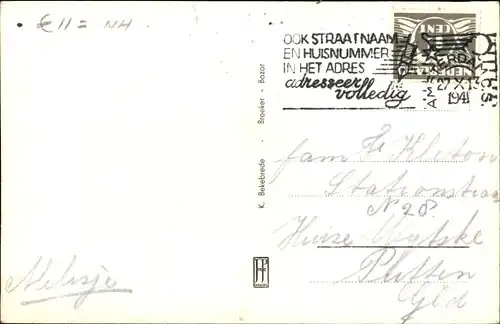 Ak Broek in Waterland Nordholland Niederlande, Hefbrug