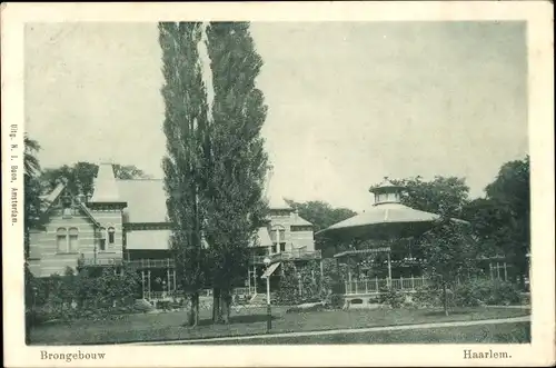 Ak Haarlem Nordholland Niederlande, Brongebouw