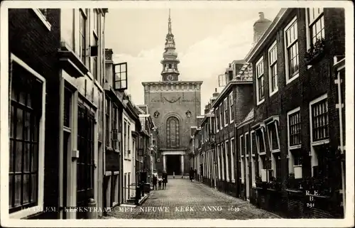 Ak Haarlem Nordholland, Kerkstraat, Nieuwe Kerk