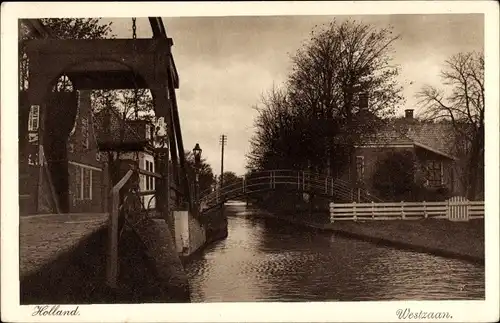 Ak Westzaan Zaanstad Nordholland Niederlande, Brug