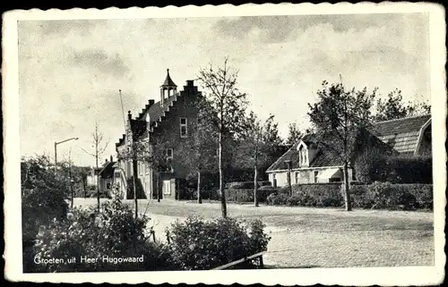 Ak Heerhugowaard Nordholland Niederlande, Straßenpartie, Stadhuis