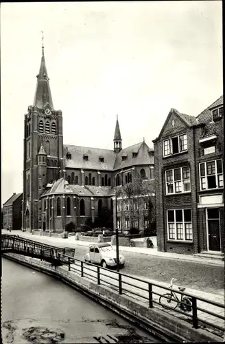 Ak Noord Scharwoude Langedijk Nordholland Niederlande, R. K. Kerk en Pastorie