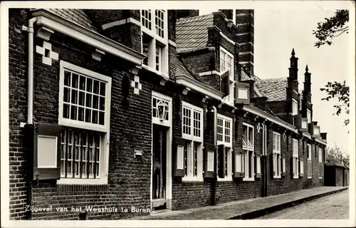 Ak Buren Gelderland Niederlande, Zijgevel van het Weeshuis