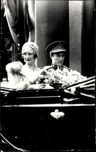Foto Ak Königin Astrid und König Leopold von Belgien, Portrait