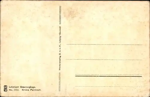 Ak Leipzig in Sachsen, Blick auf Kirche Panitzsch