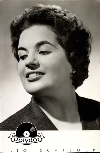 Ak Sängerin Illo Schieder, Portrait, Polydor Schallplatten