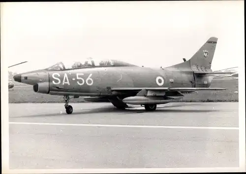Foto Italienisches Militärflugzeug, SA 56, Fiat G 91