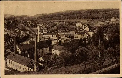 Ak Roßwein, Blick zum Hartenberg