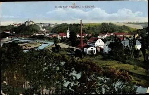 Ak Tragnitz Leisnig Sachsen, Blick auf den Ortsteil