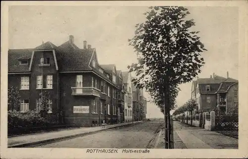 Ak Rotthausen Gelsenkirchen Westfalen, Moltkestraße