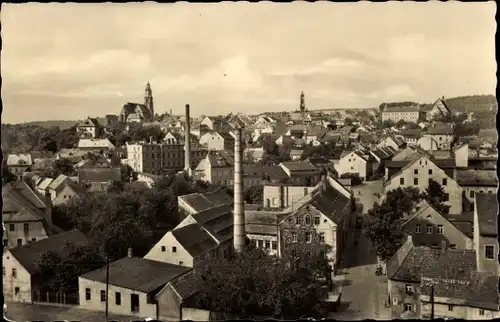 Ak Kamenz in Sachsen, Panorama, Kirche