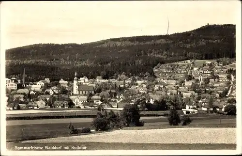 Ak Walddorf Kottmar in der Oberlausitz, Panorama mit Kottmarberg