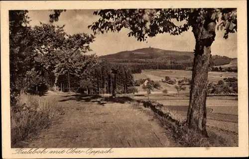 Ak Oppach in der Oberlausitz, Panorama mit Bieleboh und Ober-Oppach