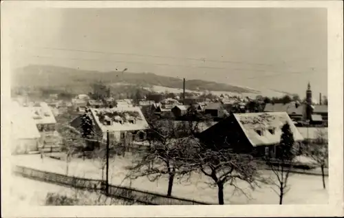 Foto Ak Eibau Kottmar in der Oberlausitz, Winteransicht