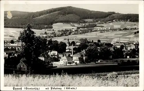 Ak Oppach in der Oberlausitz Sachsen, Gesamtansicht mit Pickaer Berg