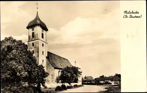 Ak Malschwitz in der Oberlausitz, Kirche