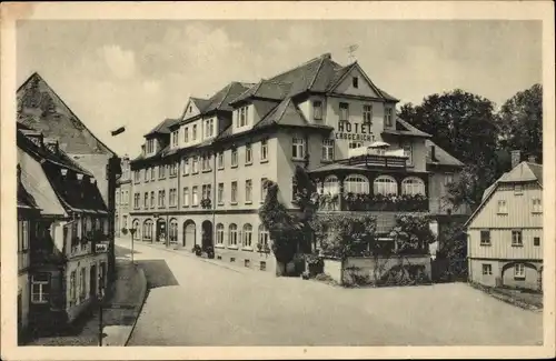 Ak Schirgiswalde in der Lausitz, Hotel Erbgericht