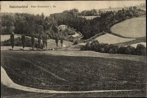 Ak Bernstadt auf dem Eigen in Sachsen, Steinbachtal