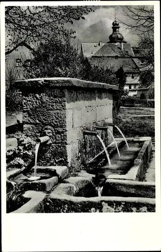 Ak Vielbrunn Michelstadt im Odenwald, Wasserbrunnen