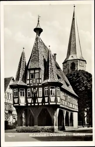 Ak Michelstadt im Odenwald, Rathaus