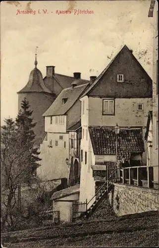 Ak Arnsberg im Sauerland Westfalen, Kaisers Pförtchen