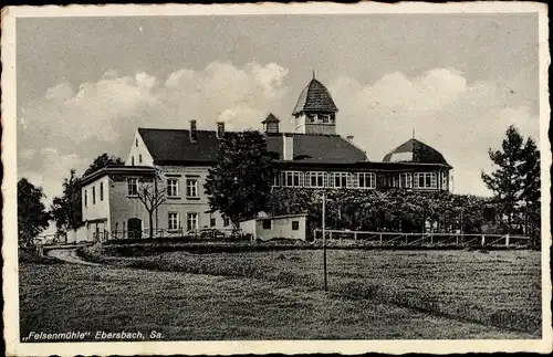 Ak Ebersbach in Sachsen, Gasthaus Felsenmühle