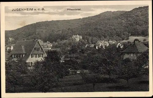 Ak Jugendheim an der Bergstraße, Villenviertel