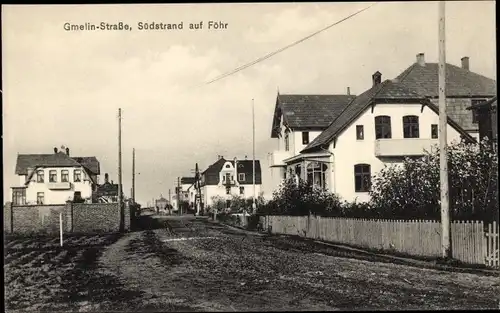 Ak Südstrand Wyk auf Föhr Nordfriesland, Gmelinstraße