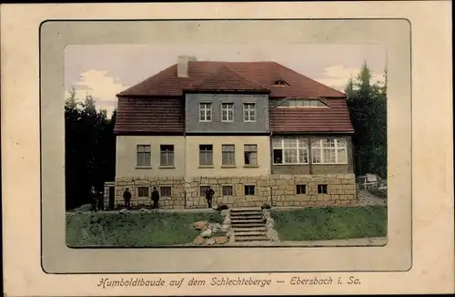 Ak Ebersbach Neugersdorf Sachsen, Humboldtbaude auf dem Schlechteberg, Inh. Carl Burianek