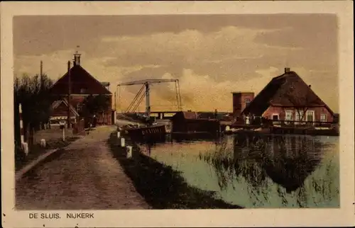 Ak Nijkerk Gelderland, De Sluis