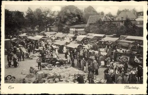 Ak Epe Gelderland Niederlande, Marktdag