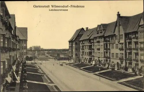 Ak Berlin Wilmersdorf, Gartenstadt Wilmersdorf Friedenau, Landauerstraße