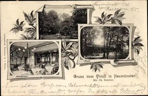 Ak Neumünster in Schleswig Holstein, Gasthaus Tivoli, Muschelsaal