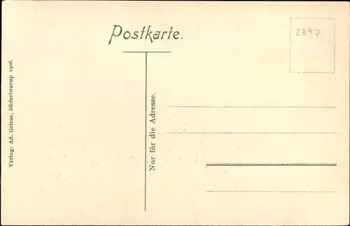 Ak Süderbrarup Schleswig Holstein, Ecke Große- und Bahnhofstraße, Uhrmacher Thomsen,Geschäft Fischer