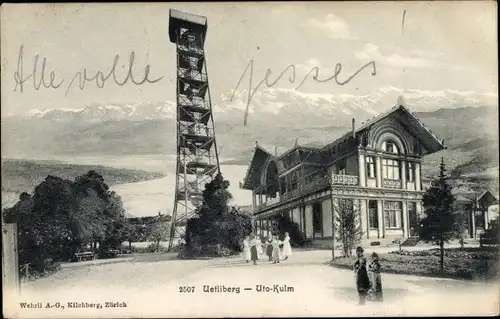 Ak Zürich Stadt Schweiz, Uetliberg, Uto-Kulm