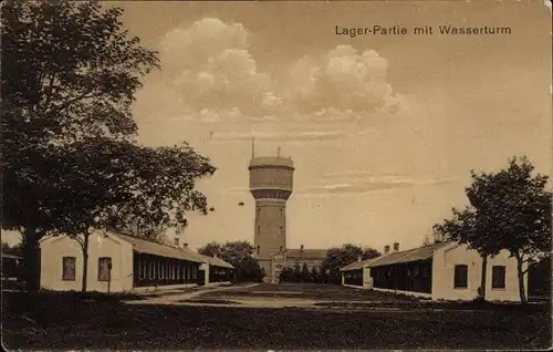 Ak Lagerlechfeld Graben Schwaben, Truppenübungsplatz Lager Lechfeld, Wasserturm